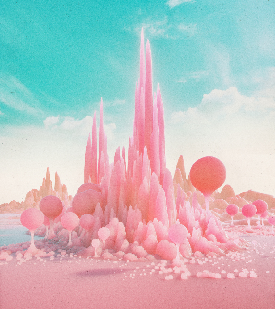 Beeple organic 3D landscape