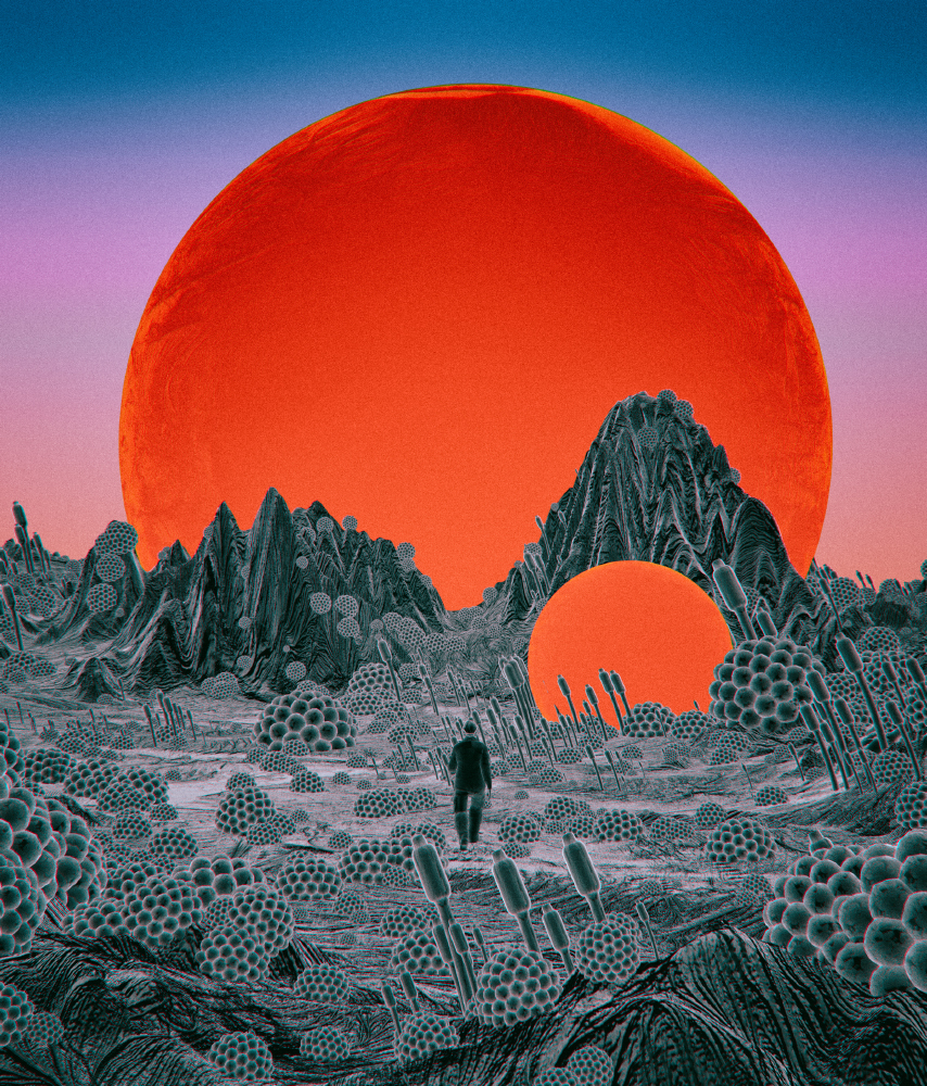 Beeple landscape illustration